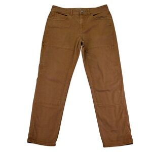 REI Double Knee Cargo Mens Brown Utility Workwear Carpenter Pants Size 34W x 30L
